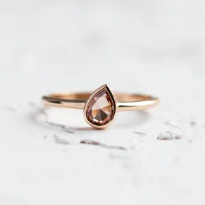 Unique peach lab-grown diamond engagement ring PAM Thumbnail