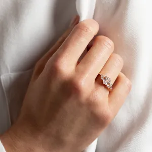 Unique lab-grown diamond engagement ring CAIRA