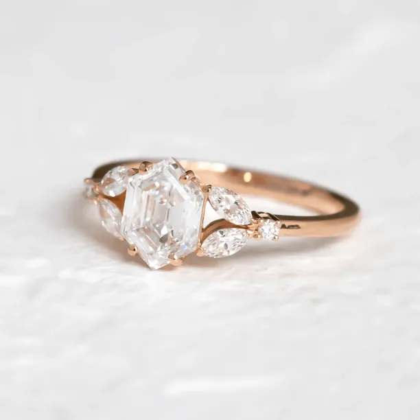 Unique lab-grown diamond engagement ring CAIRA Image