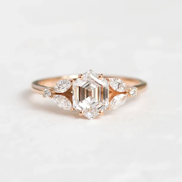 Unique lab-grown diamond engagement ring CAIRA Image