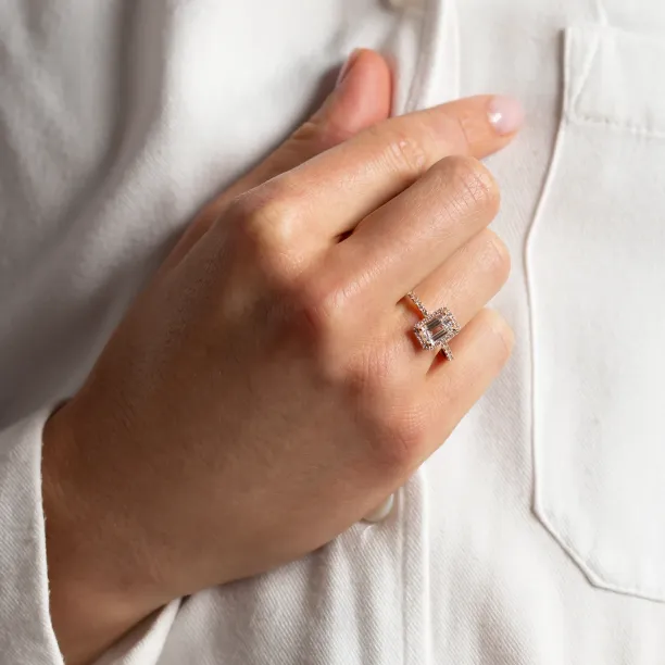 Luxury lab-grown diamond engagement ring CELESTE Image