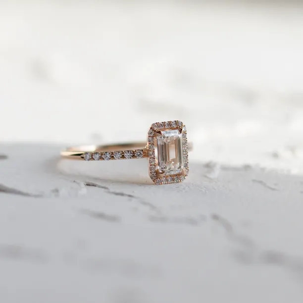 Luxury lab-grown diamond engagement ring CELESTE Image