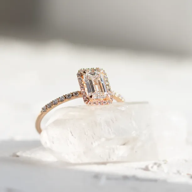 Luxury lab-grown diamond engagement ring CELESTE Image