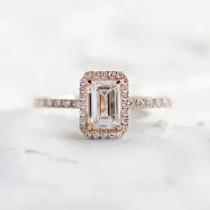 Luxury lab-grown diamond engagement ring CELESTE
