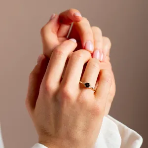 Green sapphire and diamond engagement ring MONNADA Thumbnail