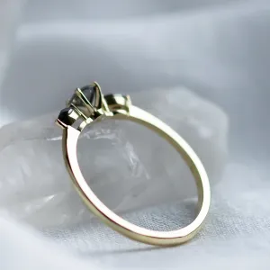 Salt and pepper diamond ring RINA Thumbnail