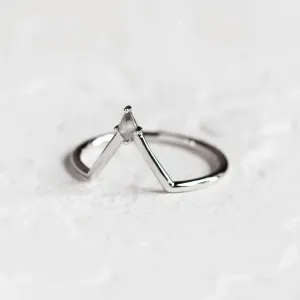 Kite salt and pepper diamond chevron wedding band NELLY Thumbnail