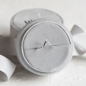 Kite salt and pepper diamond chevron wedding band NELLY Thumbnail