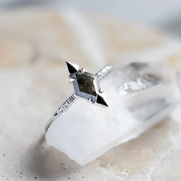 Kite salt and pepper diamond engagement ring KYLEEN Image