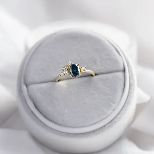 Cluster lab grown anniversary ring for her VAIANA Image