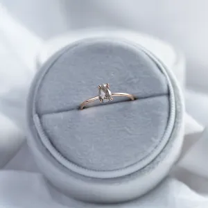 Pear salt and pepper diamond ring ELIZA Thumbnail