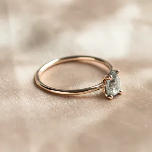 Pear salt and pepper diamond ring ELIZA Thumbnail