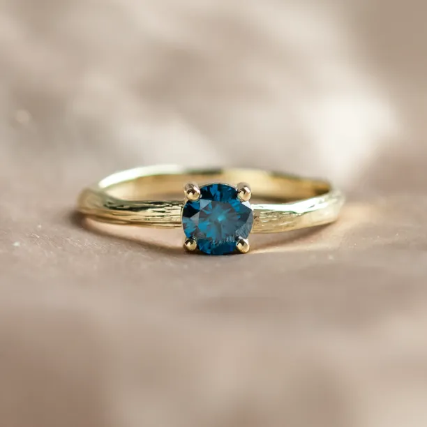 Nature inspired lab grown diamond engagement ring BLU Image