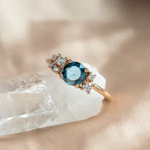 Lab crated diamond luxurious cluster ring CARINA Thumbnail