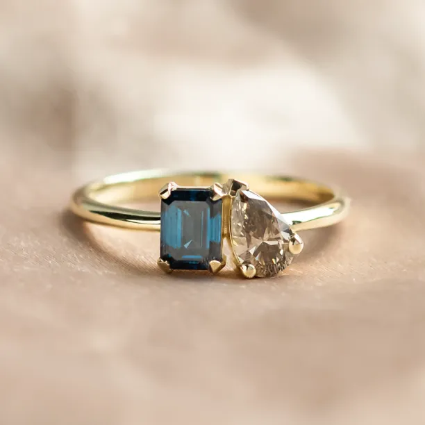 Toi et Moi lab grown diamond ring DOLORES Image