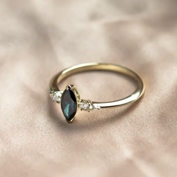 Lab created blue diamond ring ADINA Image