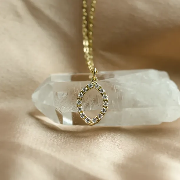 Marquise lab-grown diamond necklace HAILEY Image