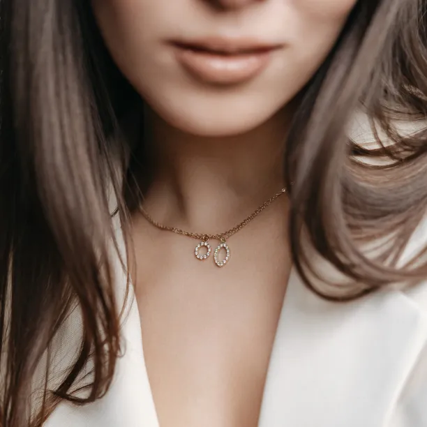 Marquise lab-grown diamond necklace HAILEY Image