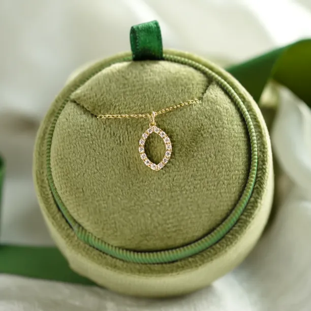 Marquise lab-grown diamond necklace HAILEY Image