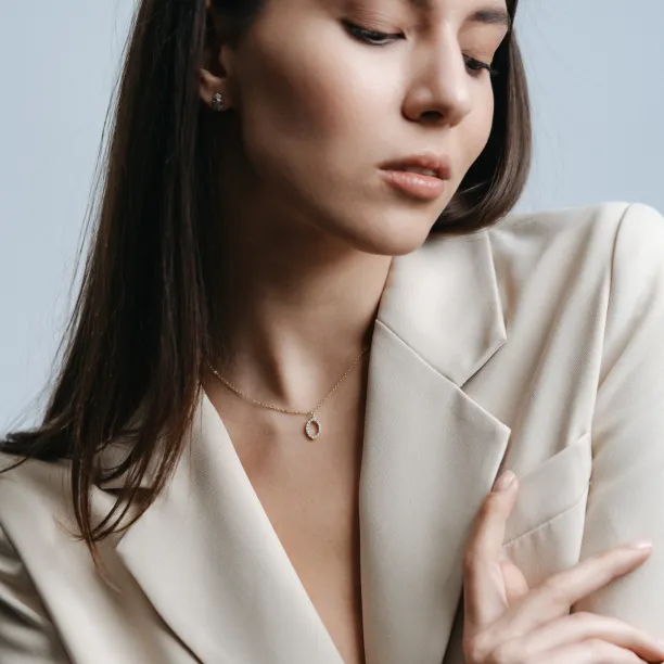 Marquise lab-grown diamond necklace HAILEY Image