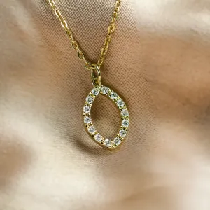 Marquise lab-grown diamond necklace HAILEY
