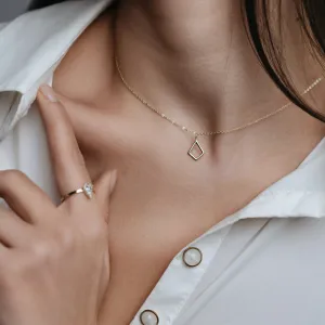 Gold kite necklace CLAUDIA Thumbnail