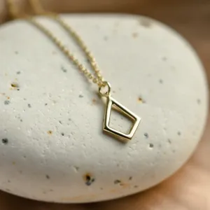 Gold kite necklace CLAUDIA Thumbnail