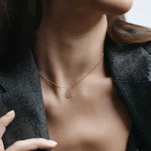 Elegant hexagon lab-grown diamond necklace MARION