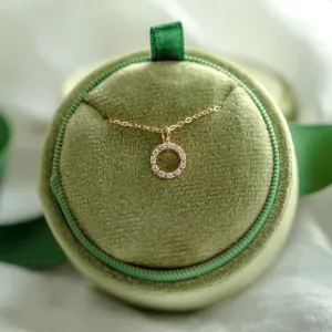 Circle lab-grown diamond necklace REESE Thumbnail