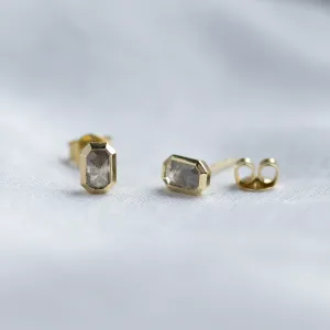 Salt and pepper diamond stud earrings NYLA Thumbnail