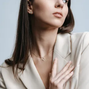 Salt and pepper diamond earrings studs TERRA Thumbnail