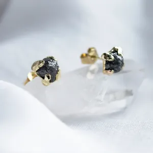 Raw blue diamond stud earrings CORNELIA Thumbnail