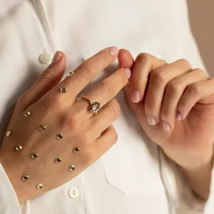 Lab-grown salt and pepper diamond ring PAULI Thumbnail