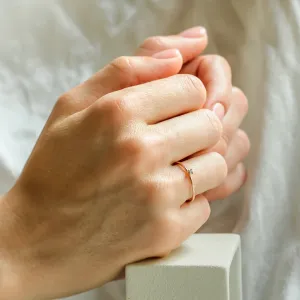 Tiny salt and pepper diamond ring ZORA Thumbnail