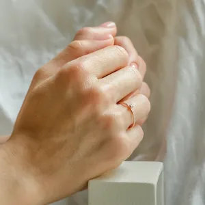 Tiny salt and pepper diamond ring ZORA Thumbnail