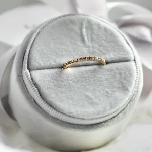 Half eternity salt and pepper diamond ring DORA Thumbnail