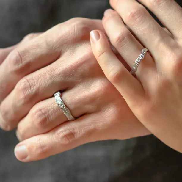 Twig wedding bands TRISHA Image