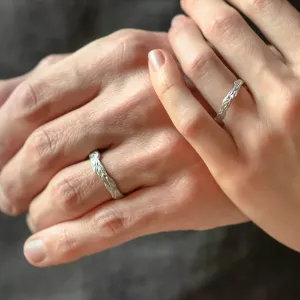 Twig wedding bands TRISHA Thumbnail