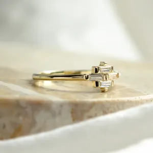 Baguette cut moissanite ring VANE Thumbnail