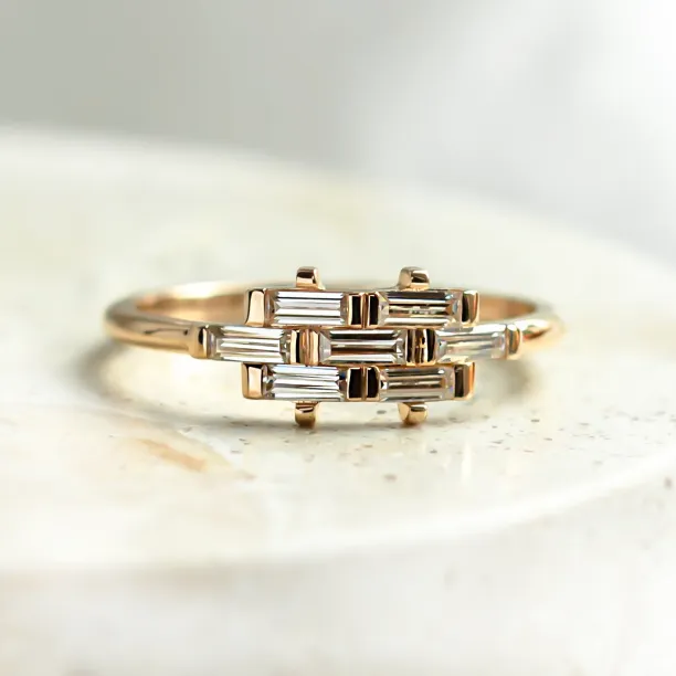Baguette moissanite ring VANCE Image