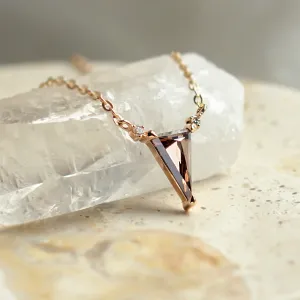 Lab grown brown diamond necklace TIM Thumbnail
