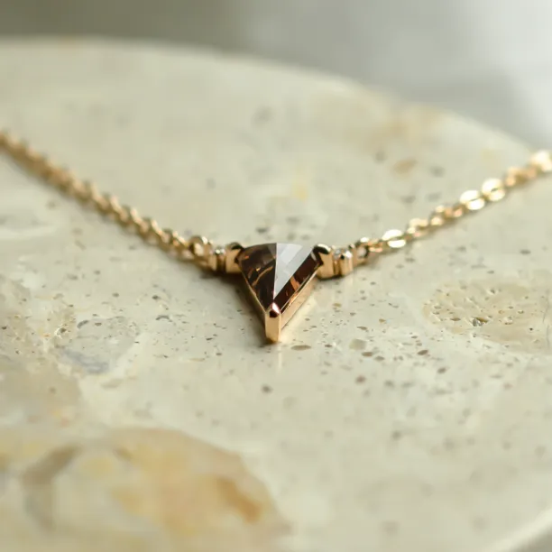 Lab grown brown diamond necklace TIM Image