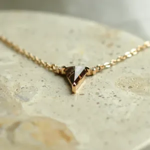Lab grown brown diamond necklace TIM Thumbnail