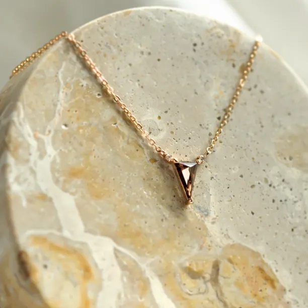 Lab grown brown diamond necklace TIM Image