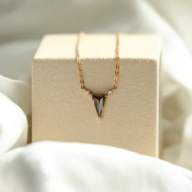 Lab grown brown diamond necklace TIM Image