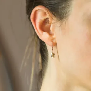 Vintage salt and pepper diamond dangle earrings MARY Thumbnail