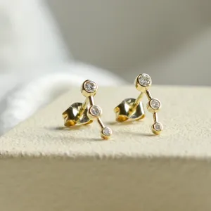 Minimalist diamond earrings MARIAN Thumbnail