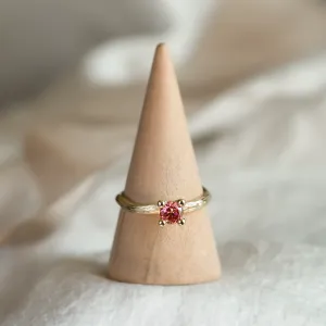 Pink lab grown diamond twig engagement ring ROWIK Thumbnail