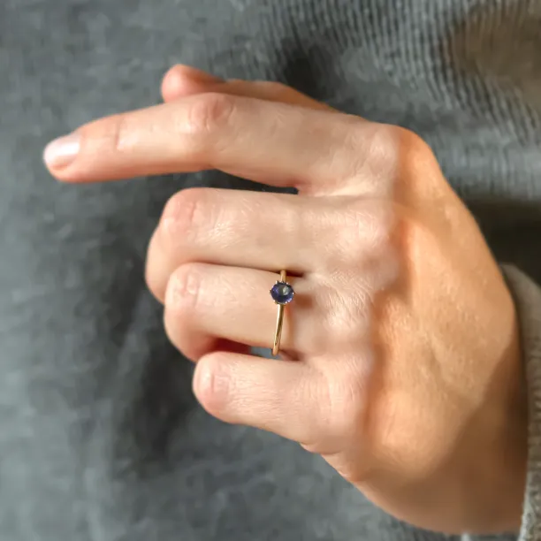 Tanzanite minimalist engagement ring TANJA Image