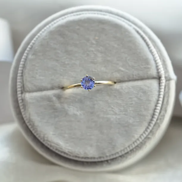 Tanzanite minimalist engagement ring TANJA Image